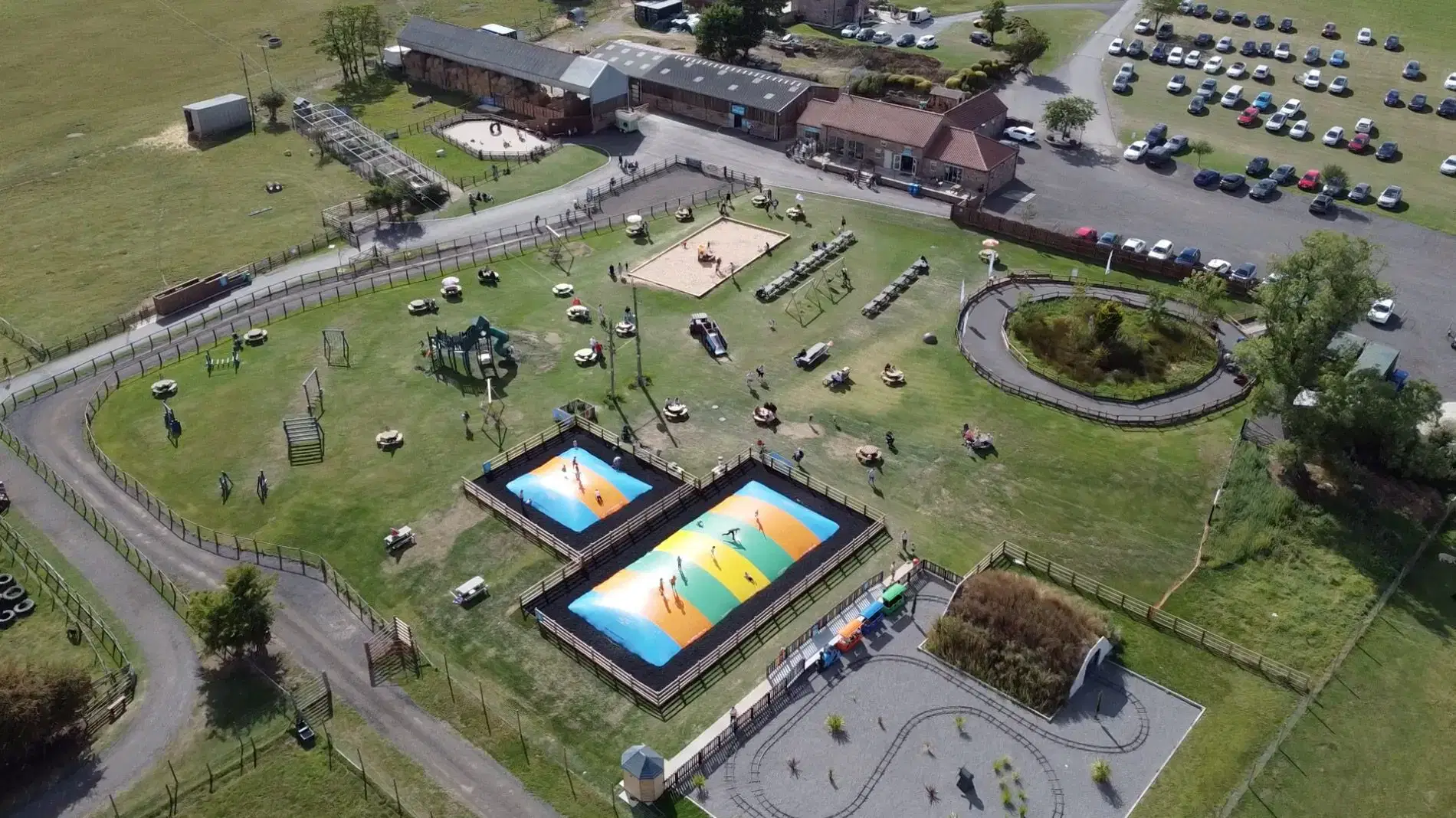 Monk Park Farm from the air 5 Aerial view of Monk Park Farm near Thirsk