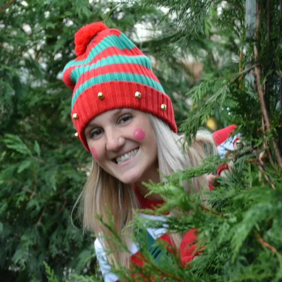 Santa Elf Highland Cattle SQ