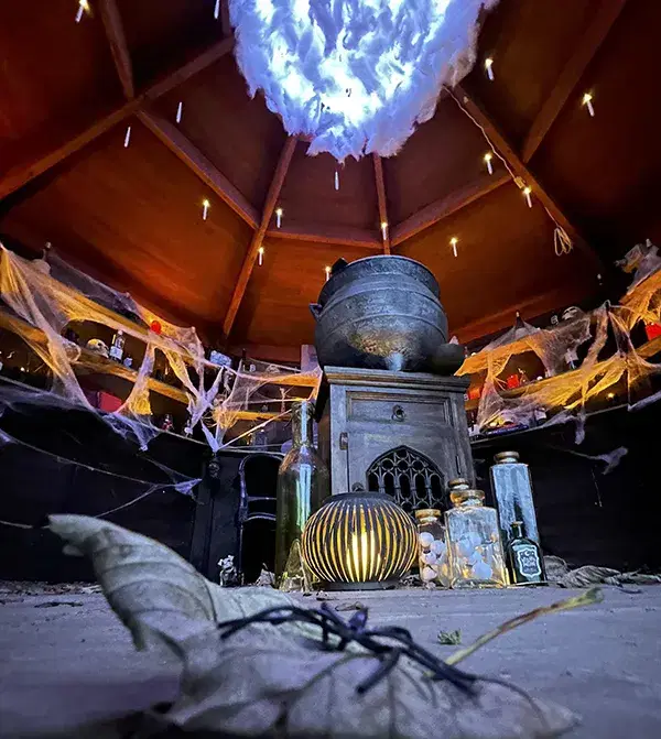 Wizard Academy witches' lair at Monk Park Farm