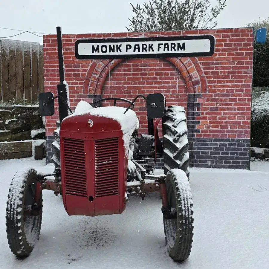 MPF Tractor in the snow The MPF tractor in the snow